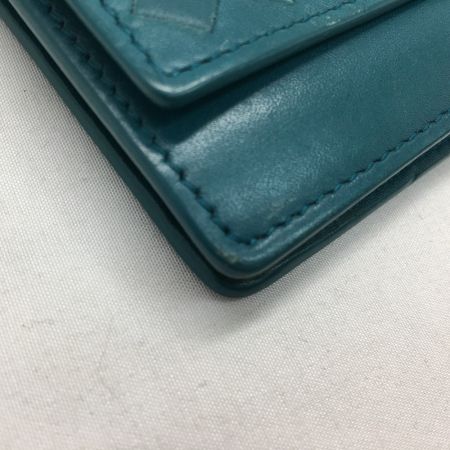  BOTTEGA VENETA ボッテガヴェネタ 名刺入れ カードケース イントレチャート ブルー