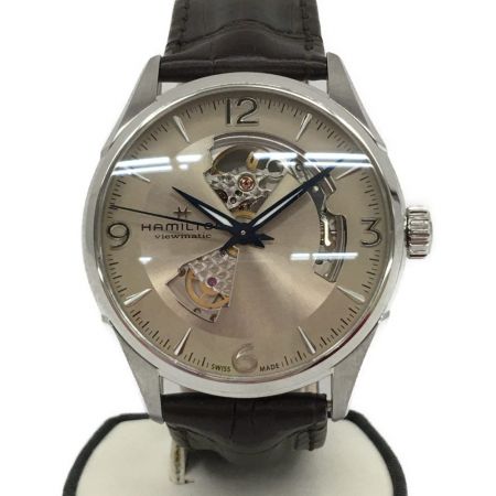  HAMILTON ハミルトン メンズ腕時計 自動巻き ジャズマスター ビューマチックオープンハート H327050