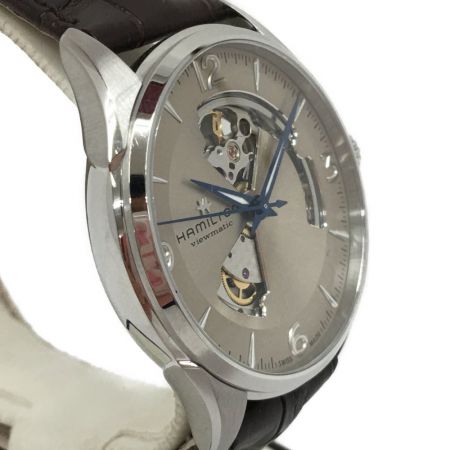  HAMILTON ハミルトン メンズ腕時計 自動巻き ジャズマスター ビューマチックオープンハート H327050