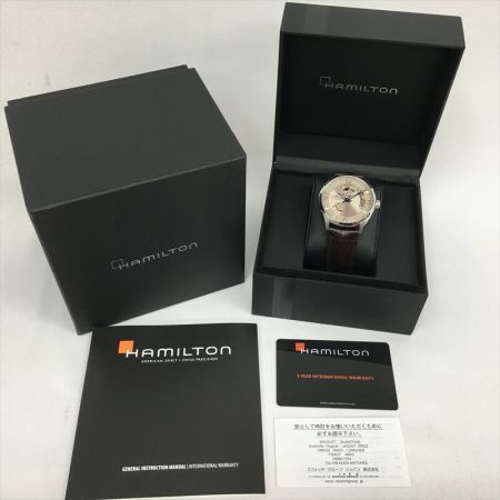  HAMILTON ハミルトン メンズ腕時計 自動巻き ジャズマスター ビューマチックオープンハート H327050