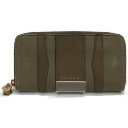 ▼▼ BVLGARI ブルガリ 長財布 B.zero1 ビーゼロワン ラウンドファスナー 33775 オリーブ Bランク