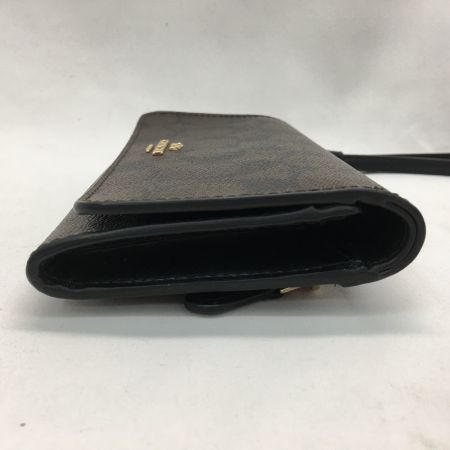  COACH コーチ アウトレット レディース二つ折り財布 シグネチャー ブラウン×ブラック F32484