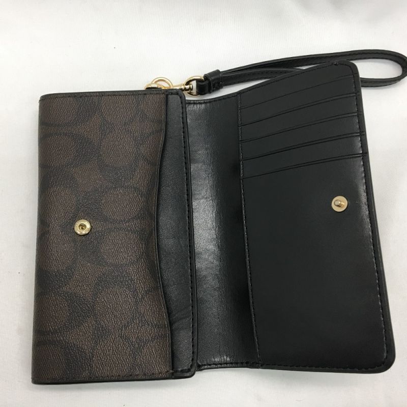 中古】 COACH コーチ アウトレット レディース二つ折り財布