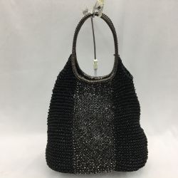 ▼▼ アンテプリマ レディースバッグ PVCワイヤーバッグ ブラック×メタリック ブラック Bランク