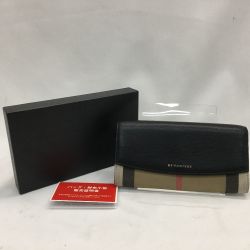 ▼▼ BURBERRY バーバリー レディース 長財布 ハウスチェック 3955506 Bランク
