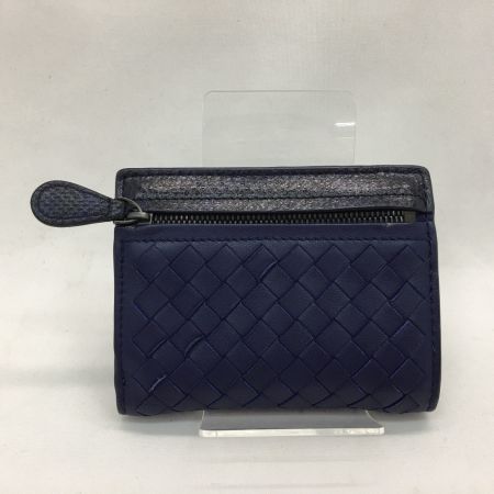  BOTTEGA VENETA ボッテガヴェネタ 二つ折り財布 イントレチャート コンパクトウォレット  パープル