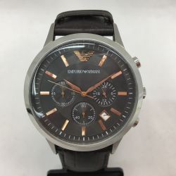 ▼▼ EMPORIO ARMANI エンポリオアルマーニ メンズ腕時計 クオーツ クロノグラフ レナート AR-2513 Bランク