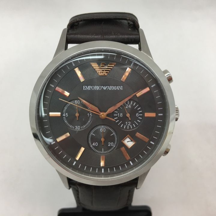 EMPORIO ARMANI エンポリオアルマーニ メンズ腕時計 クオーツ クロノグラフ レナート AR-2513｜中古｜なんでもリサイクルビッグバン