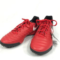 ▼▼ NIKE ナイキ フットサルシューズ ティエンポX 24.5cm 897766-616 レッド x ブラック Aランク