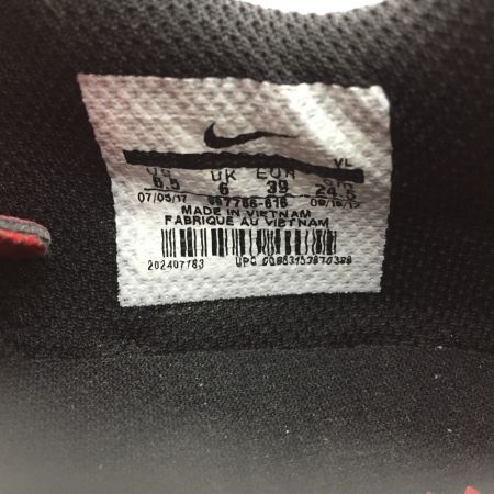  NIKE ナイキ フットサルシューズ ティエンポX 24.5cm 897766-616 レッド x ブラック