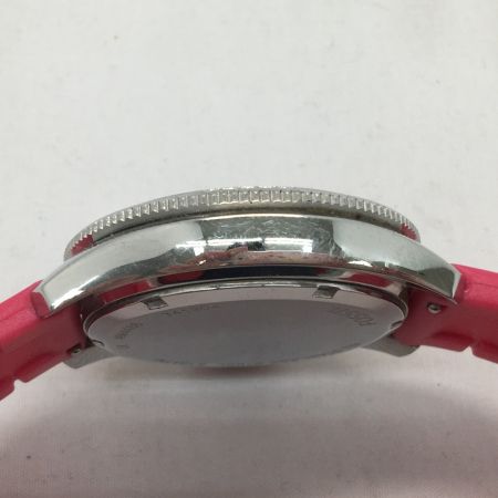  FOSSIL フォッシル クオーツ クロノグラフ ベルトダメージ有 AM4488 ショッキングピンク