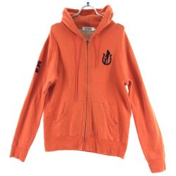 ▼▼ Hysteric Glamour ヒステリックグラマ メンズ ジップパーカー L オレンジ Bランク
