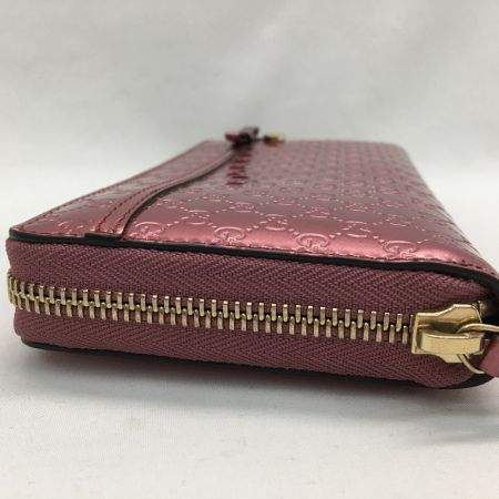 中古】 GUCCI グッチ レディース長財布 ラウンドファスナー マイクロ 