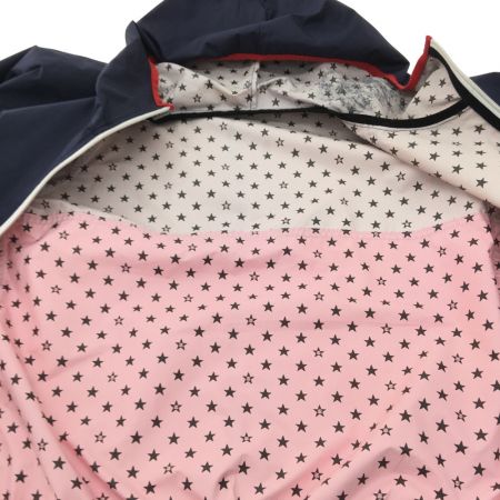  stussy ステューシ メンズ ナイロンジャケット M 劣化あり ネイビー×レッド