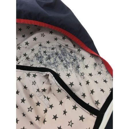  stussy ステューシ メンズ ナイロンジャケット M 劣化あり ネイビー×レッド