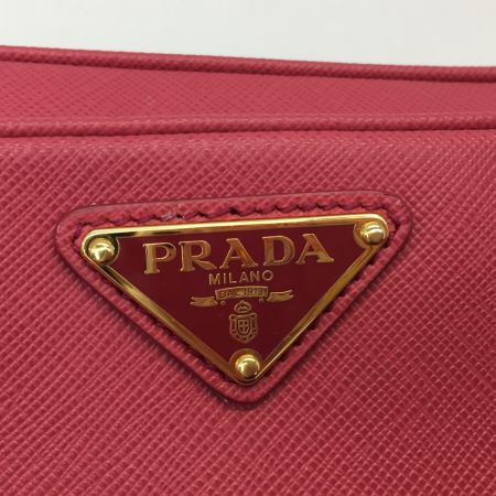  PRADA プラダ ショルダーバッグ サフィアーノ ミニ ダブルジッパー  BT0101 ピンク