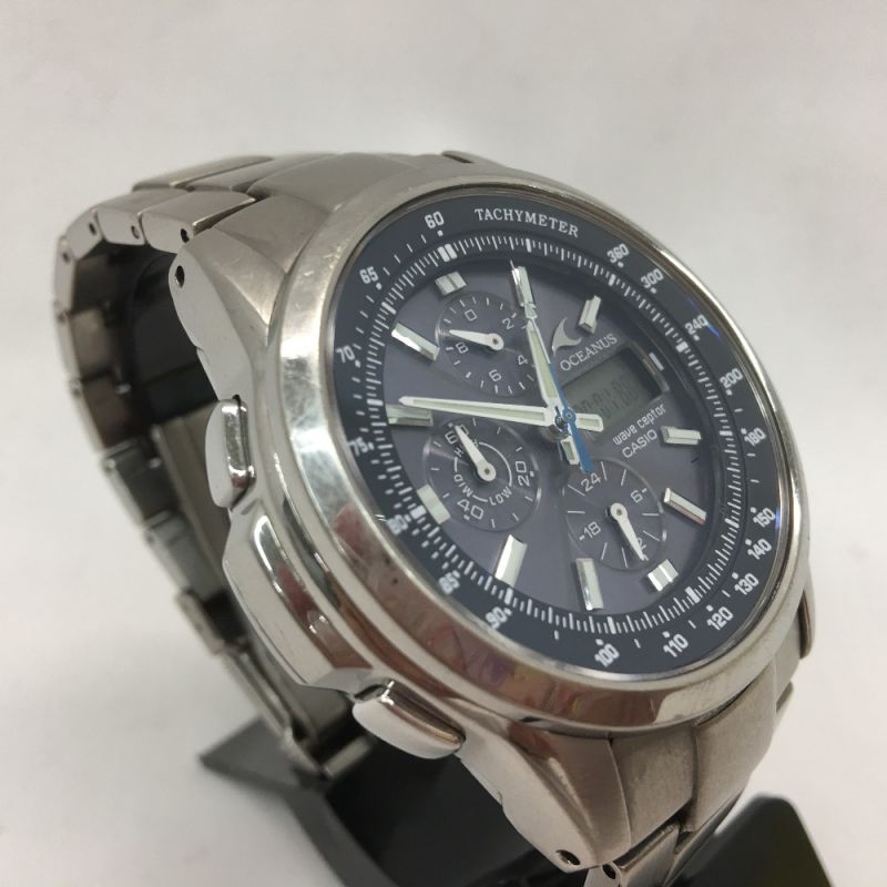 中古】 CASIO カシオ メンズ腕時計 電波ソーラー OCEANUS オシアナス 