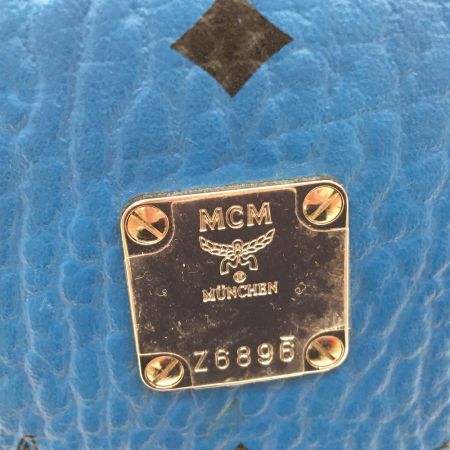  MCM エムシーエム サイドスタッズ ヴィセトス バックパック Z6896 ブルー