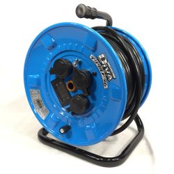 ▼▼ 日動工業 100V屋内型電工ドラム コードリール デジタルドラム DIVA NPDMW-EB33 (2) Aランク