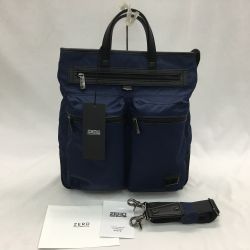 ▼▼ ZERO HALLIBURTON ゼロハリバートン メンズ トートバッグ ショルダーバッグ ナイロン 2WAY  8043603 ネイビー Aランク