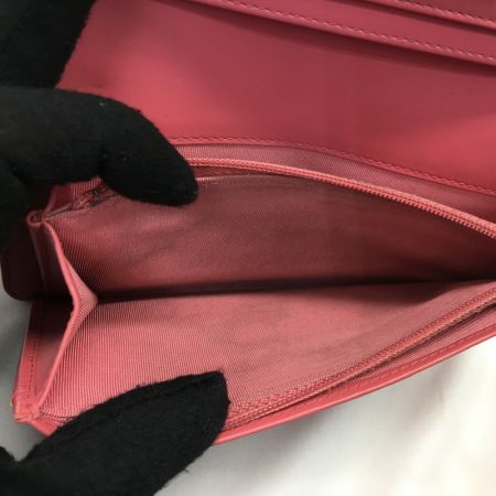  CHANEL シャネル レディース長財布 二つ折り Vステッチ ココマーク ピンク