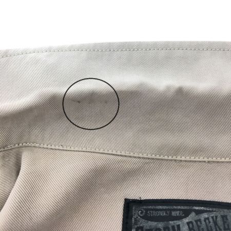  STORM BECKER ストームベッカー メンズ 半袖シャツ 刺繍 S ベージュ