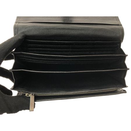  BURBERRY BLACK LABEL バーバリーブラックレーベル ユニセックス 長財布 キャンバス×レザー チェック ブラック×グレー