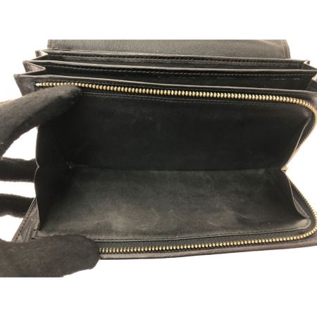  BURBERRY BLACK LABEL バーバリーブラックレーベル ユニセックス 長財布 キャンバス×レザー チェック ブラック×グレー