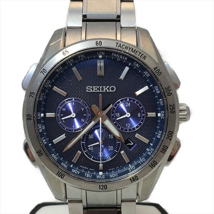 中古】 SEIKO セイコー メンズ腕時計 ソーラー電波 ブライツ フライト エキスパート 8B92-OABO｜総合リサイクルショップ  なんでもリサイクルビッグバン オンラインストア