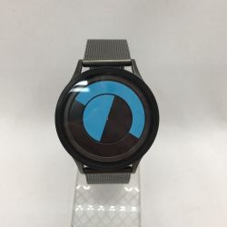 ▼▼ ZIIIRO デザインウォッチ クオーツ LUNAR ルナー ガンメタリック オーシャン ブラック×ブルー Bランク