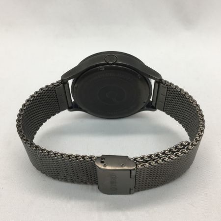  ZIIIRO デザインウォッチ クオーツ LUNAR ルナー ガンメタリック オーシャン ブラック×ブルー