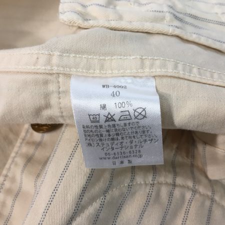  STUDIO D'ARTISAN ステュディオ ダルチザン ミスターレイルロード ダブルウォバッシュ ベスト SIZE 40 ベージュ