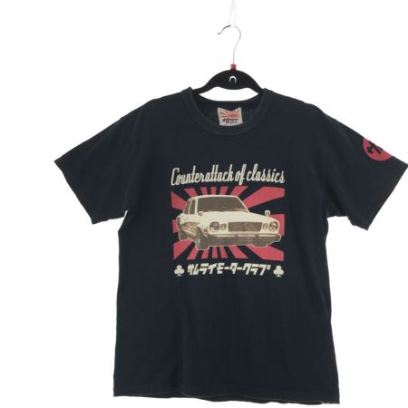  SAMURAI JEANS サムライジーンズ メンズ 自動車倶楽部 Tシャツ M ブラック