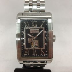 ▼▼ Furbo メンズ腕時計 自動巻き 黒文字盤 スクエア F5018 Bランク