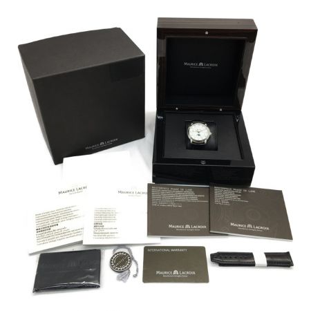  モーリスラクロア 自動巻き マスターピース ムーンフェイズ  MP6347-SS001-19E 