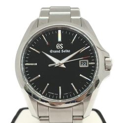 ▼▼ GRAND SEIKO メンズ腕時計 クオーツ マスターショップ限定モデル SS SBGX283 ブラック Aランク