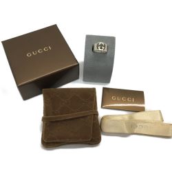 ▼▼ GUCCI グッチ ブリットダブルG シルバーリング 9号 8619B 7740 Bランク