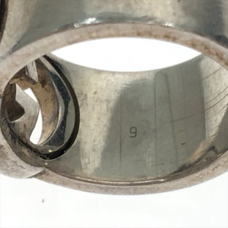  GUCCI グッチ ブリットダブルG シルバーリング 9号 8619B 7740