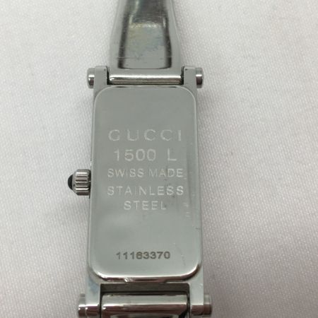  GUCCI グッチ レディース腕時計 クオーツ ホワイト ブレスウォッチ 1500L