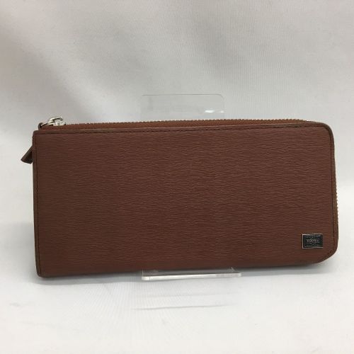中古 Porter ポーター メンズ 長財布 カント レザー L字ファスナー ブラウン Bランク 総合リサイクルショップ なんでもリサイクルビッグバン オンラインショップ