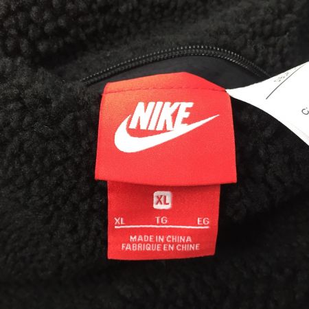  NIKE ナイキ スウッシュ ボア フリース リバーシブルジャケット SIZE XL BQ6546-017 ブラック×イエロー x イエロー