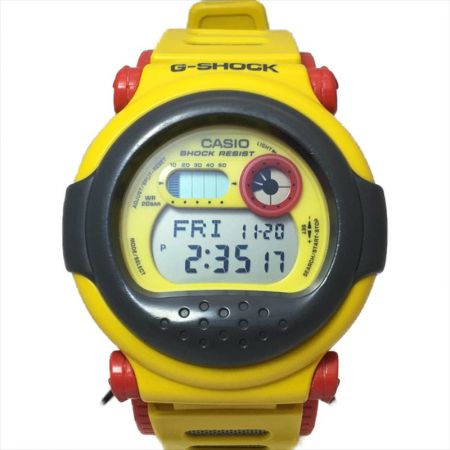 【中古】 CASIO カシオ メンズ腕時計 クオーツ Gショック イエロー