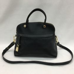 ▼▼ FURLA フルラ レディース 2WAYハンドバッグ ショルダー パイパー  ブラック Aランク