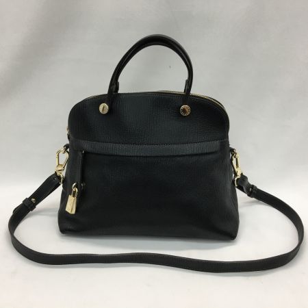  FURLA フルラ レディース 2WAYハンドバッグ ショルダー パイパー  ブラック
