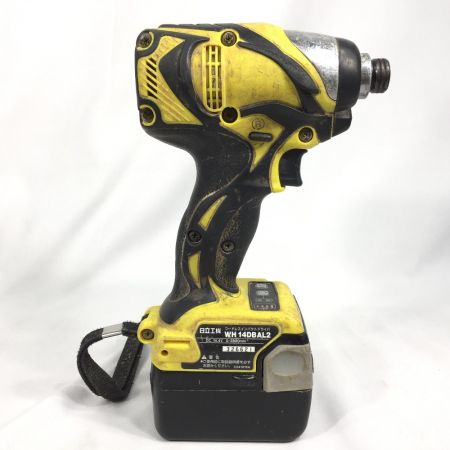  HITACHI 日立 14.4V コードレスインパクトドライバ WH14DBAL2 イエロー