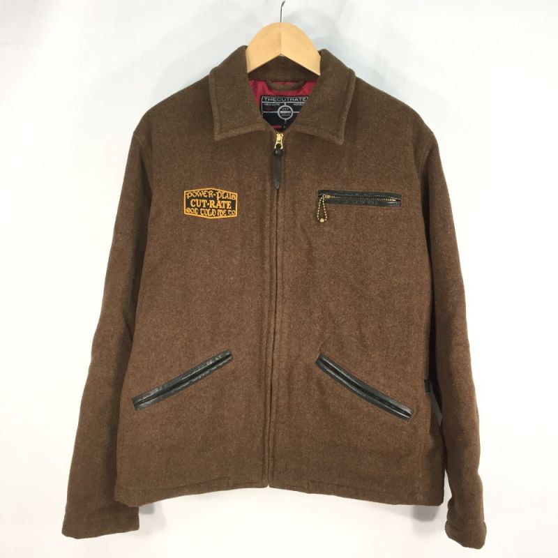 中古】 CUTRATE ウールスポーツジャケット SIZE L ブラウン