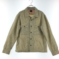 ▼▼ TENDERLOIN テンダーロイン メンズシャツ ウールシャツ Sサイズ ベージュ Bランク