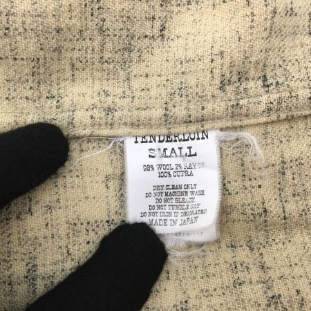  TENDERLOIN テンダーロイン メンズシャツ ウールシャツ Sサイズ ベージュ