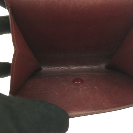  Cartier カルティエ レディース 三つ折り財布 カーフ コンパクトウォレット ブラック