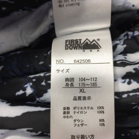  FIRST DOWN ダウンジャケット リバーシブル SIZE XL 642506 ブラック